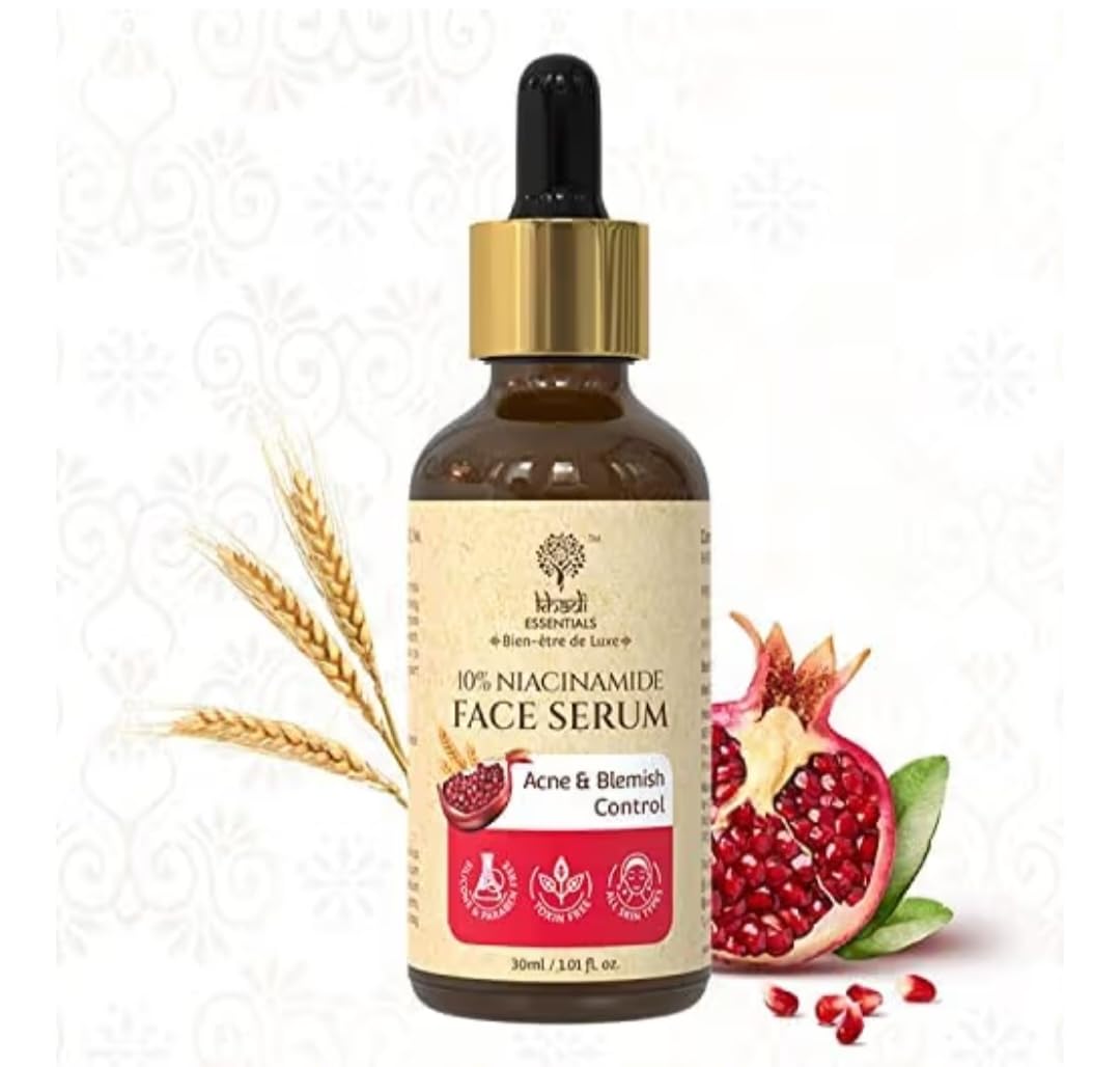 Khadi Essentials 10% Niacinamide Face Serum for Acne & Blemish Control, 30ml